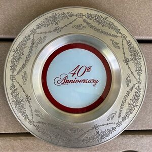 40th Anniversary Plate